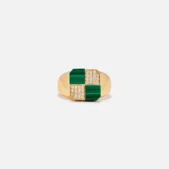 Bague Mini Damier Signet Ring