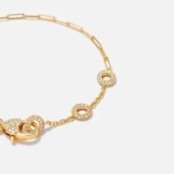 Baguette Riviere Bracelet In 18K