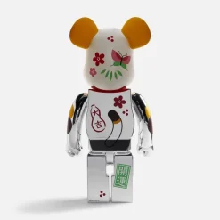 Be@Rbrick Manekineko Peko-Chan Good Luck 1000% Silver Plated
