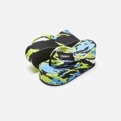 Branded Wedge Sandal