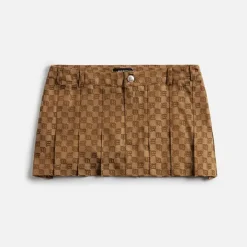 Canvas Monogram School Skirt