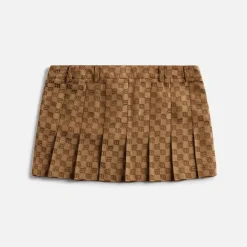 Canvas Monogram School Skirt