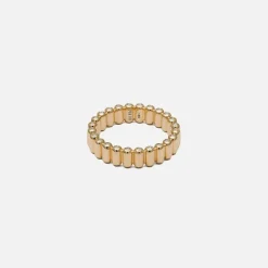 Capsule 5Mm Ring In Yellow With White Diamond