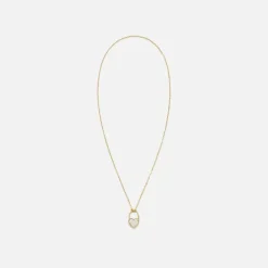 Collier Cadenas Coeur Diamants Pm