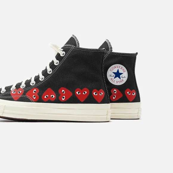 Comme Des Gar Ons Play X Converse Multi Heart High Top