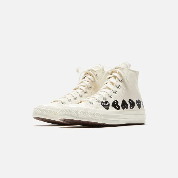 Comme Des Gar Ons Play X Converse Multi Heart High Top
