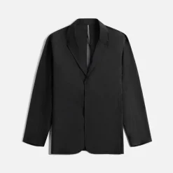 Convex Wool Blazer -Black Heather