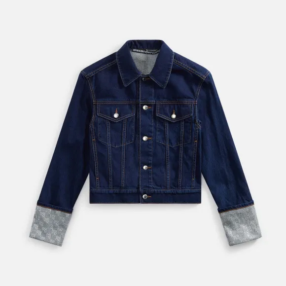 Crystal Cuff Stacked Wang Jacket