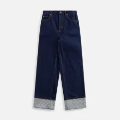 Crystal Cuff Stacked Wang Pant