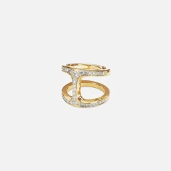 Dame Phantom Ring With Diamonds