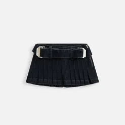Darted Denim Mini Skirt