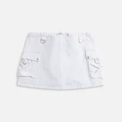 Denim Cargo Skirt