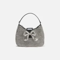 Diamante Crescent Bow Bag