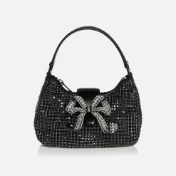Diamante Crescent Bow Bag