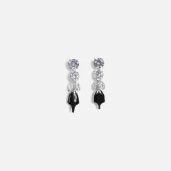 Diamond Tear Dip Earrings