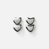 Dual Voluptuous Heart Earrings