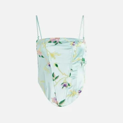 Floral Embroidered Bustier