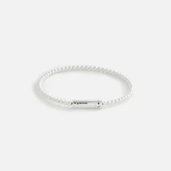 11G Polished Sterling Beads Bracelet