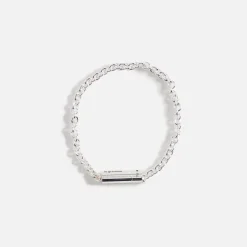 11G Polished Sterling Cable Bracelet