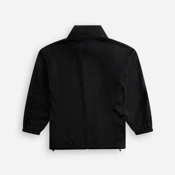 Hard Twist Polyester Satin Laminate Zip Blouson