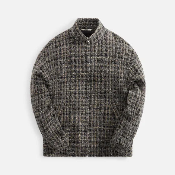 Homespun Tweed Zip Blouson