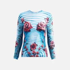Jersey Long Sleeve Printed Top