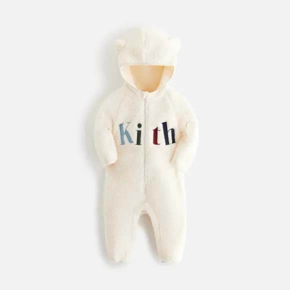 Kith Baby Logo Sherpa Coverall