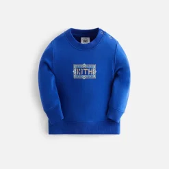 Kith Baby Treats Hanukkah Hebrew Logo Crewneck