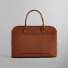 Kith Document Bag In Kith Monogram Deboss Leather