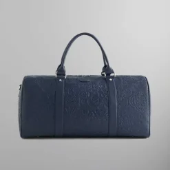 Kith Duffle Bag With Paisley Deboss In Saffiano Leather