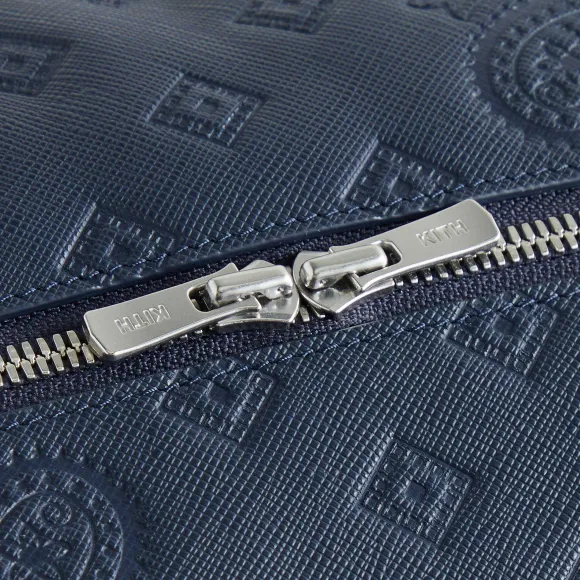 Kith Duffle Bag With Paisley Deboss In Saffiano Leather