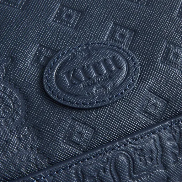 Kith Duffle Bag With Paisley Deboss In Saffiano Leather