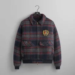 Kith For Bergdorf Goodman Plaid Hawthorne Flight Jacket