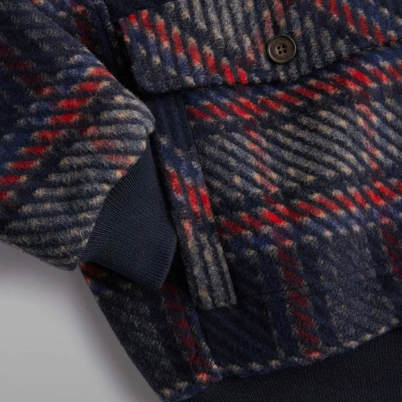 Kith For Bergdorf Goodman Plaid Hawthorne Flight Jacket