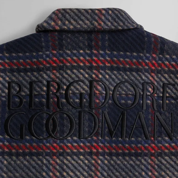Kith For Bergdorf Goodman Plaid Hawthorne Flight Jacket
