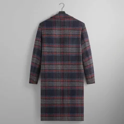 Kith For Bergdorf Goodman Plaid Double Breasted Royce Coat