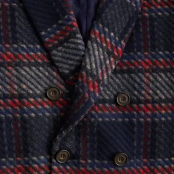 Kith For Bergdorf Goodman Plaid Double Breasted Royce Coat