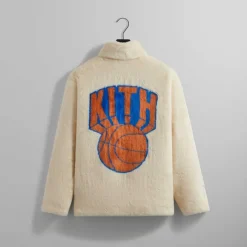 Kith For The New York Knicks Faux Fur Coaches Jacket