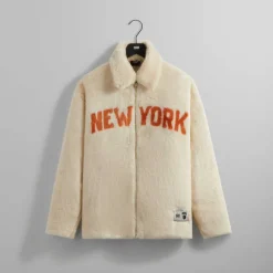 Kith For The New York Knicks Faux Fur Coaches Jacket