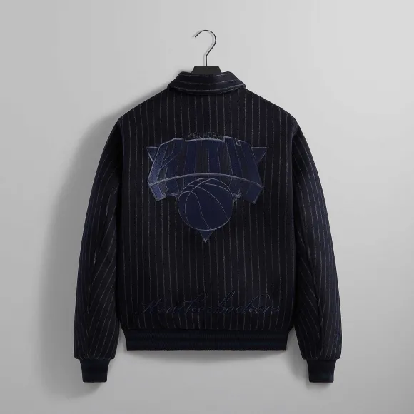 Kith For The New York Knicks Wool Collared Coaches Jacket