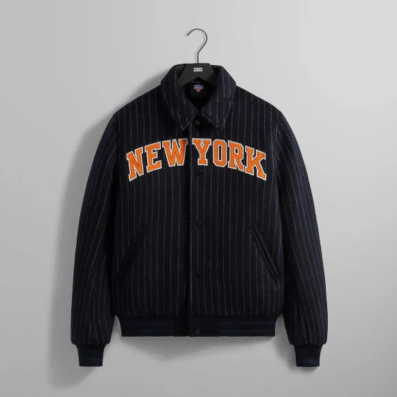 Kith For The New York Knicks Wool Collared Coaches Jacket
