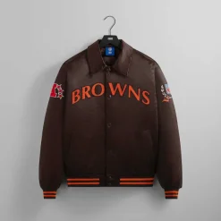 Kith For The Nfl: Browns Satin Bomber Jacket