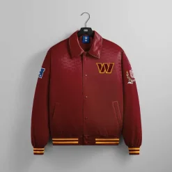 Kith For The Nfl: Commanders Satin Bomber Jacket