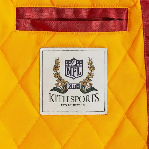 Kith For The Nfl: Commanders Satin Bomber Jacket