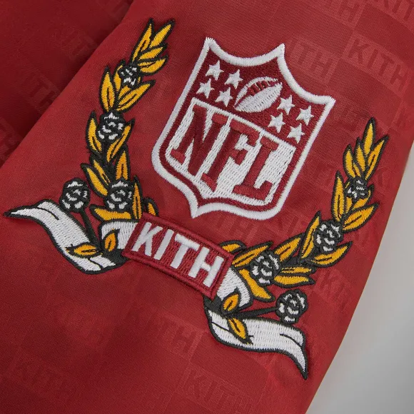 Kith For The Nfl: Commanders Satin Bomber Jacket