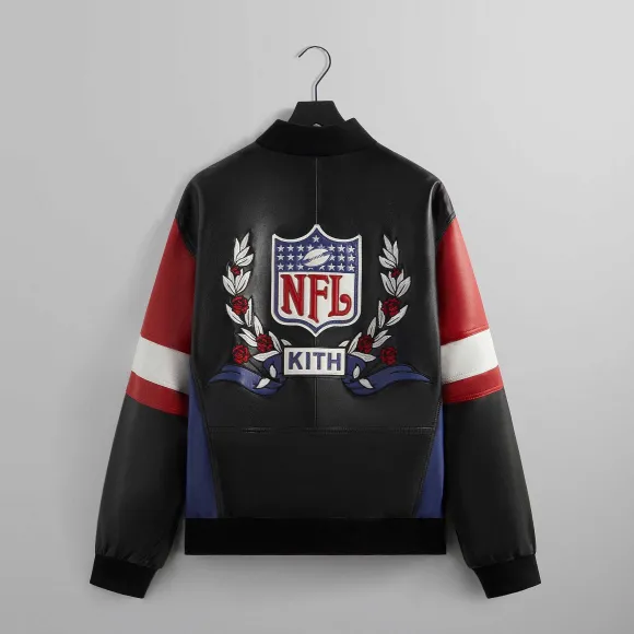 Kith For The Nfl: Giants Leather Jacket