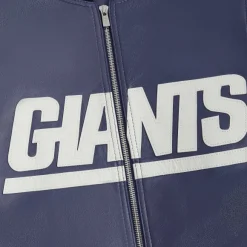 Kith For The Nfl: Giants Leather Jacket