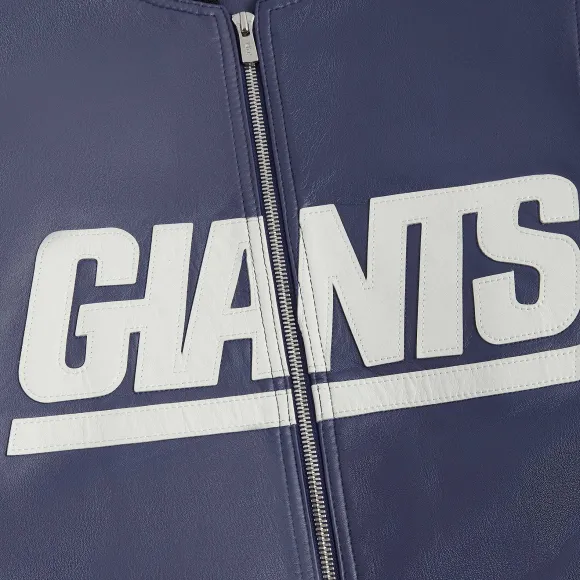 Kith For The Nfl: Giants Leather Jacket