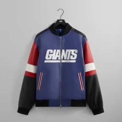 Kith For The Nfl: Giants Leather Jacket