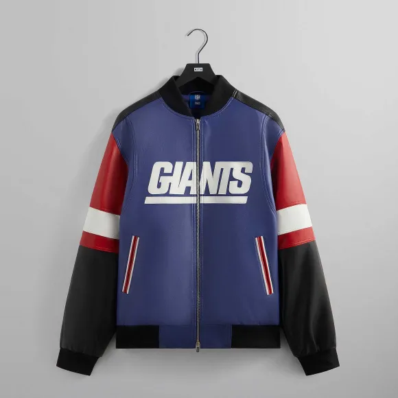 Kith For The Nfl: Giants Leather Jacket